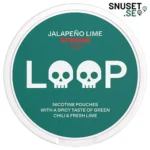 Loop Jalapeño Lime Slim tidigare design och dosa