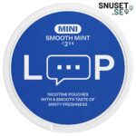 Loop Smooth Mint Vitt Minisnus hette tidigare Loop Mint Mania Mini tidigare design och dosa