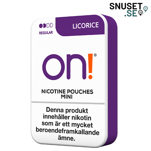 On! Licorice 3mg Mini