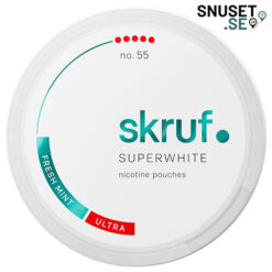 Skruf-Super-White-No-55-Fresh-Mint-#5-Extra-Stark-snuset