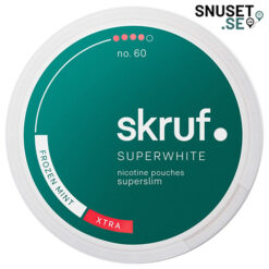 Skruf-Super-White-No-60-Frozen-Mint-#4-Extra-Stark-Superslim-snuset