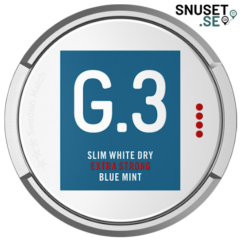 General G.3 Blue-Mint-Extra-Stark-Slim-White-Portionssnus-snuset