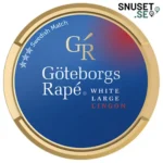 Göteborgs Rapé Lingon White Portionssnus äldre design