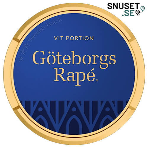 Göteborgs Rapé White Portion ny design 2023