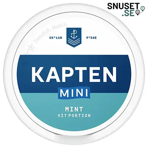 Kapten Mini Mint Vit Portion Ny design 2024
