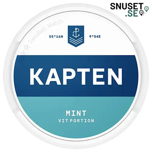 Kapten Mint Vit Portion Ny design 2024