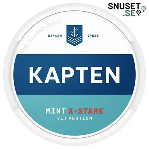 Kapten Mint X-Stark Vit Portion Ny design 2024