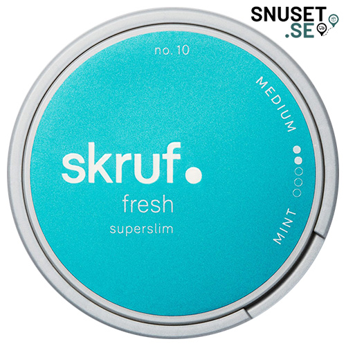 Skruf-No-10-Fresh-Superslim-White-Portionssnus-snuset