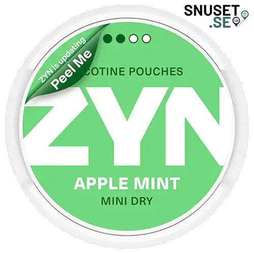 Zyn Apple Mint Mini Dry 2 snart ny design 2025