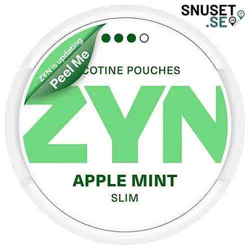 Zyn Apple Mint Slim 3 snart ny design 2025