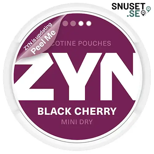 Zyn Black Cherry Mini Dry 2 snart ny design 2025