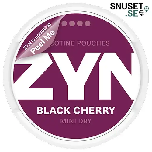 Zyn Black Cherry Mini Dry 4 snart ny design 2025