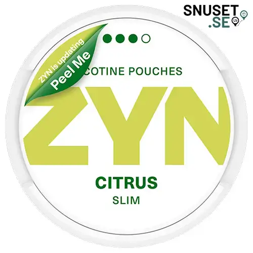 Zyn Citrus Slim 3 snart ny design 2025