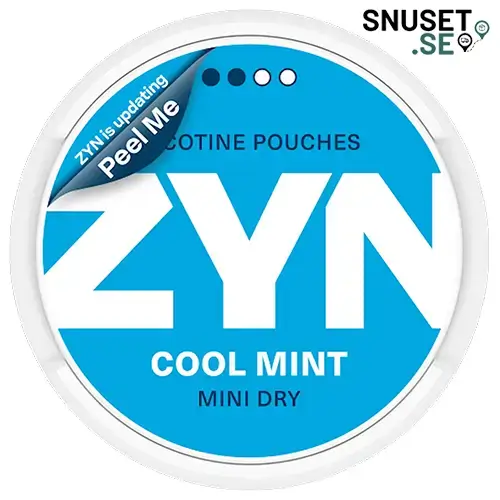 Zyn Cool Mint Mini Dry 2 snart ny design 2025