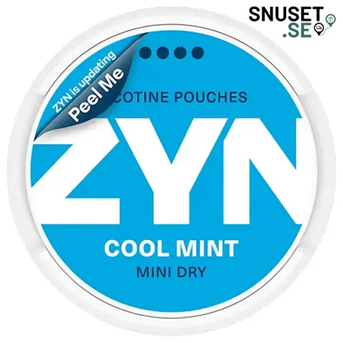 Zyn Cool Mint Mini Dry 4 snart ny design 2025