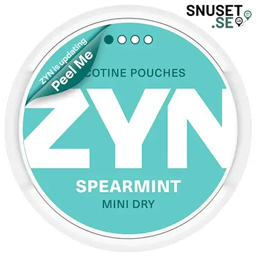 Zyn Spearmint Mini Dry 1 snart ny design 2025