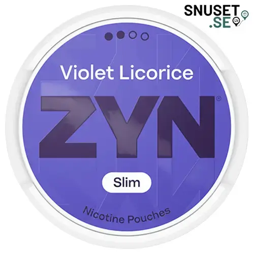 Zyn Violet Licorice Slim 2 ny design och nytt recept