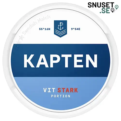 Kapten Vit Stark Portion Ny design 2024
