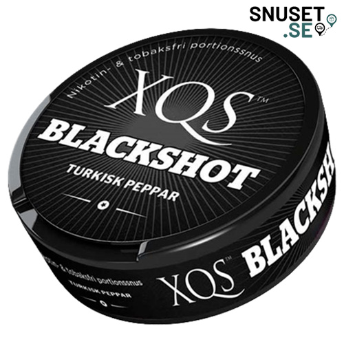 XQS Blackshot Nikotinfritt Portionssnus snuset.se