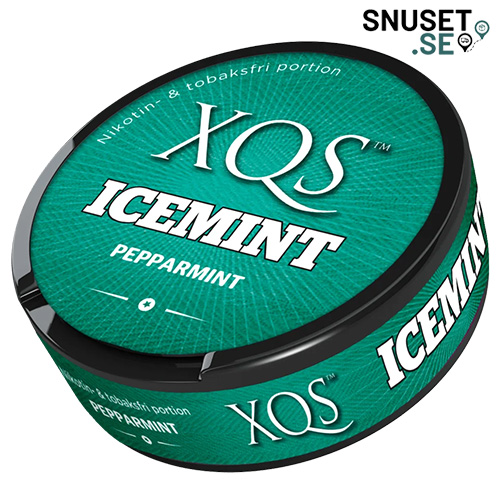 XQS Icemint Nikotinfritt Portionssnus Snuset.se