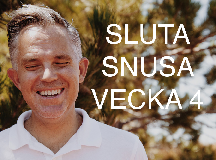 Sluta snusa vecka 4