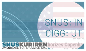 Tydligt besked från USA: snus är mindre farligt än cigaretter