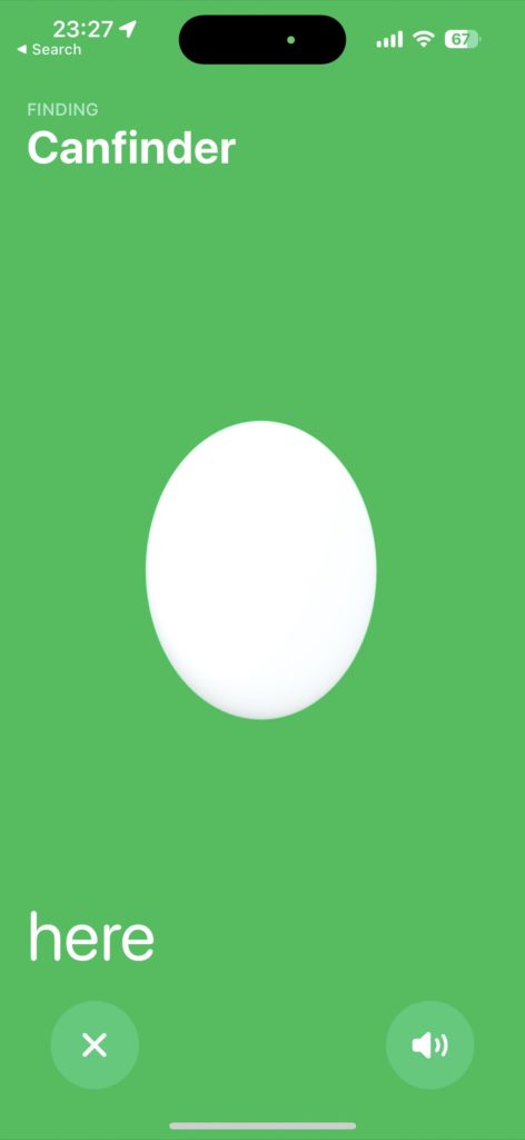 Canfinder - hittad