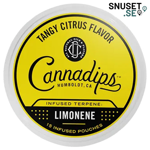 Cannadips Tangy Citrus Limonene nikotinfritt snus