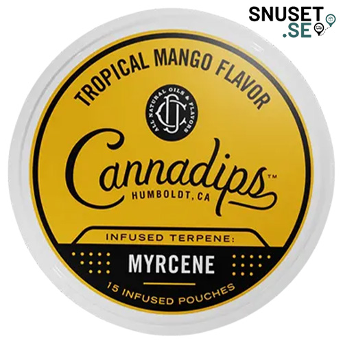 Cannadips Tropical Mango Myrcene nikotinfritt snus