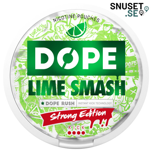 Dope Lime Smash Stark vitt snus
