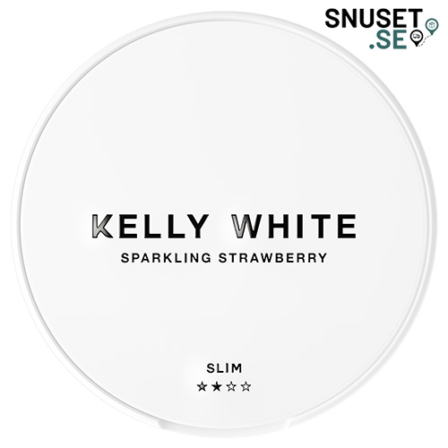 Kelly White Sparkling Strawberry vitt snus
