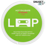 Loop Hot Rhubarb vitt snus tidigare design och dosa