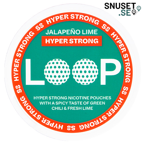 Loop Jalapeño Lime Hyper Strong tidigare design och dosa