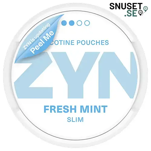 Zyn Fresh Mint Slim 2 snart ny design 2025