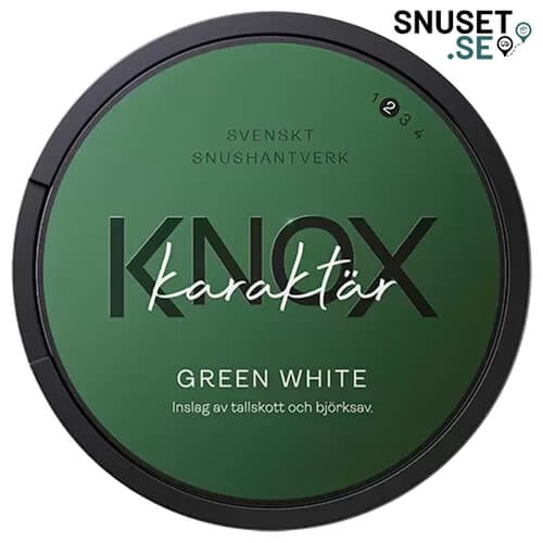 Knox Karaktär Green Vit Portionssnus