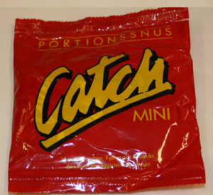 Catch minisnus Fotograf- Snus- och Tändsticksmuseum