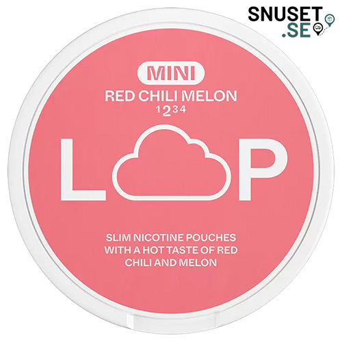 Loop Red Chili Melon Mini tidigare design och dosa