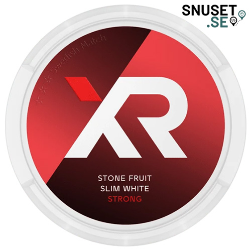 XR Stone Fruit Stark Slim Vit Portionssnus