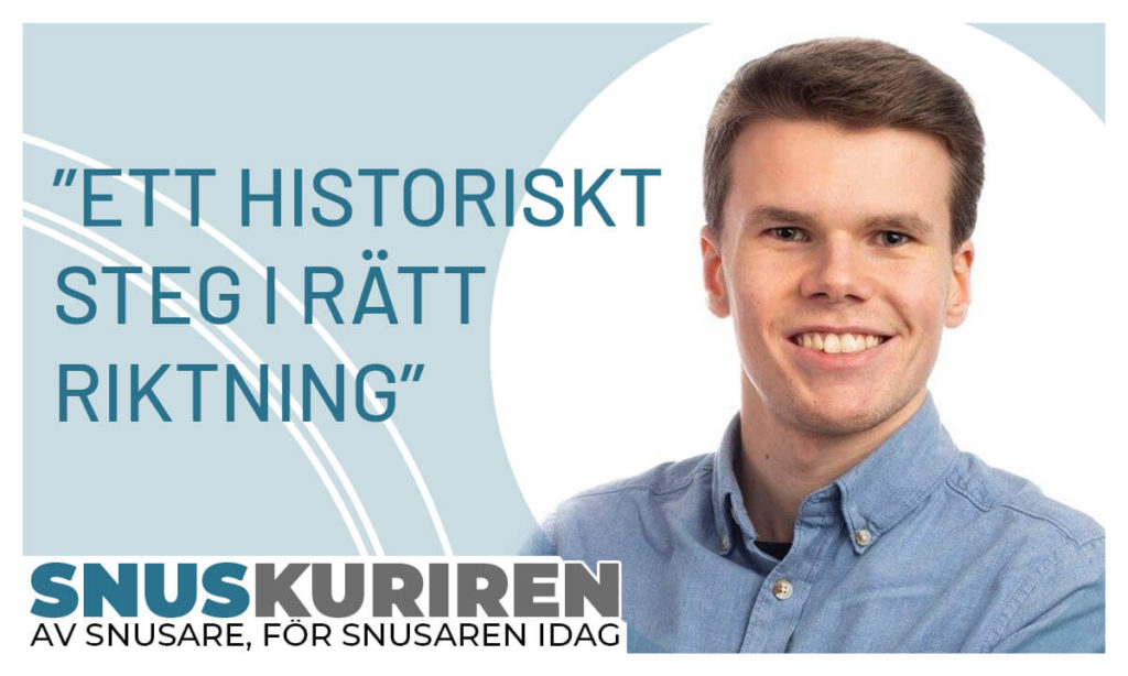 Sänkt snusskatt – ett historiskt steg i rätt riktning