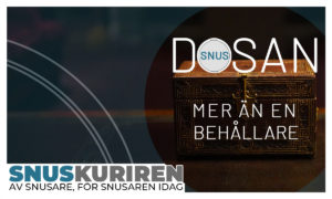 Snusdosa - mer än en behållare