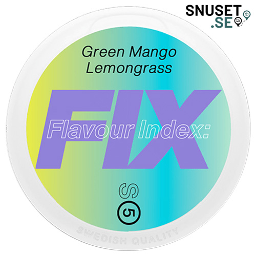 FIX Green Mango Lemongrass #5 Stark Slim Tobaksfritt Snus