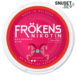 Frökens Nikotin Red Berries Mild Slim Tobaksfritt Snus