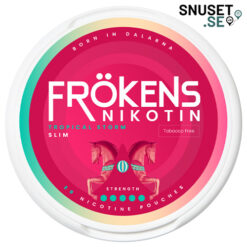 Frökens Nikotin Tropical Storm Stark Slim Tobaksfritt Snus