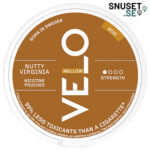 Velo Nutty Virginia Mild Mini Tobaksfritt Snus tidigare design och dosa