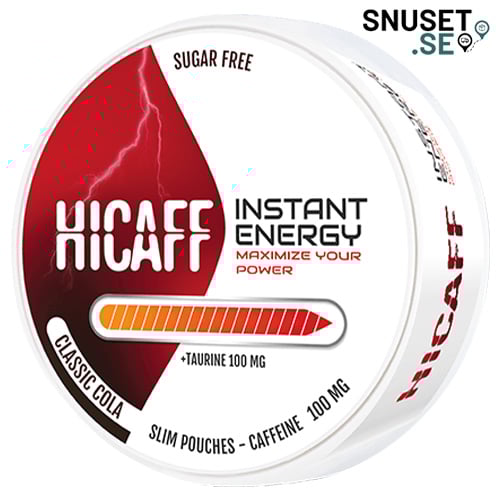 Hicaff Classic Cola Slim Nikotinfritt Koffeinsnus