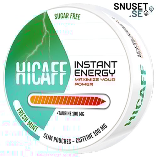 Hicaff Fresh Mint Slim Nikotinfritt Koffeinsnus