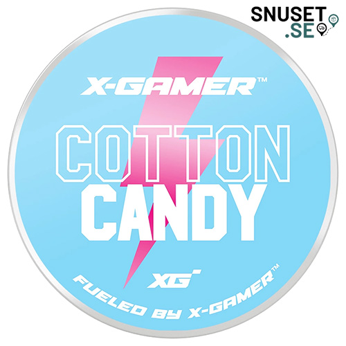 X-Gamer Cotton Candy Nikotinfritt Koffeinsnus