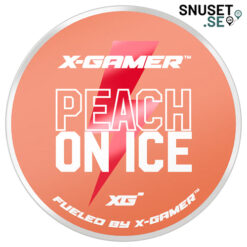 X-Gamer Peach On Ice Nikotinfritt Koffeinsnus