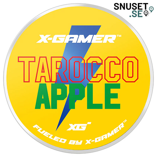 X-Gamer Tarocco Apple Nikotinfritt Koffeinsnus
