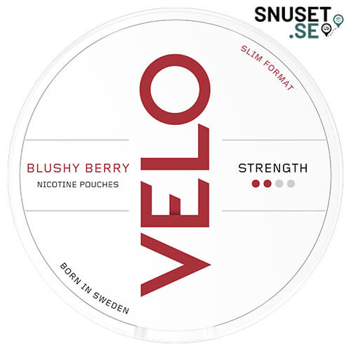 Velo Blushy Berry tidigare design och dosa